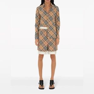 Burberry Tan Plaid Women’s Shirt Size 4 US